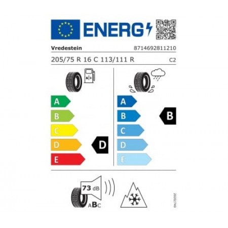 Vredestein COMTRAC 2 WINTER+ 205/75 R16C 113R